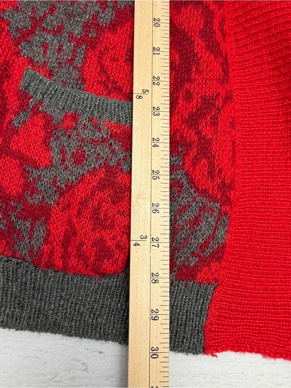 Anthropologie Maraschino Floral by Sparrow Oversized Red Floral Hooded Sweater - Picture 10 of 12